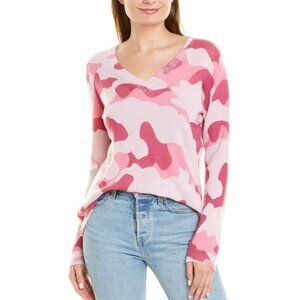 Hannah Rose Essential Camo Cashmere Knit - Rose Pink